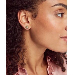 Brand New Presleigh Love Knot Stud Earrings in Gold